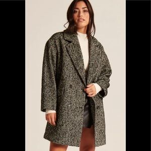 A & F Short Textured Coat